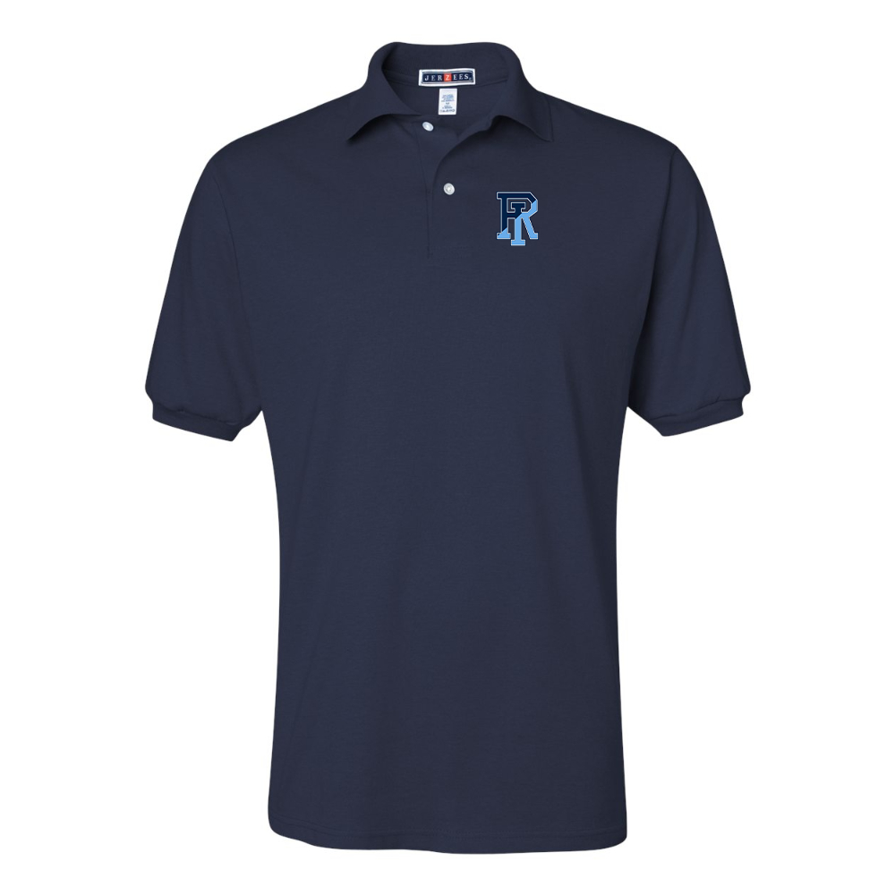 Men's Rhode Island Rams Logo JERZEES  SpotShield polo
