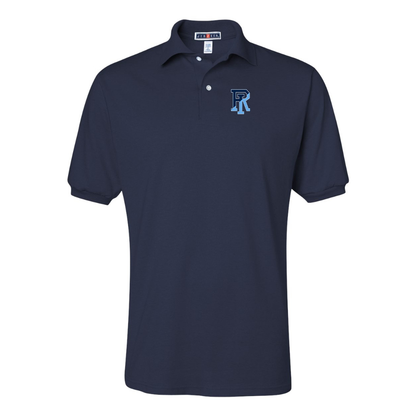 Men's Rhode Island Rams Logo JERZEES  SpotShield polo