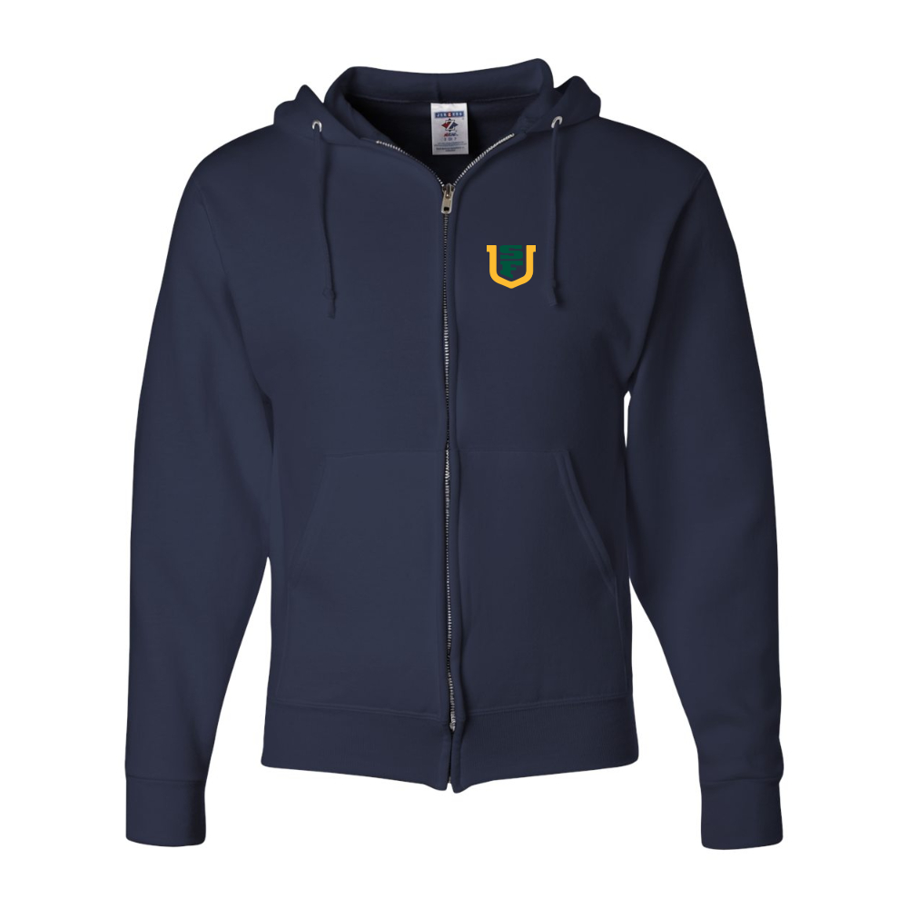 Men's San Francisco Dons Logo JERZEES NuBlend Full-Zip Hooded Sweatshirt