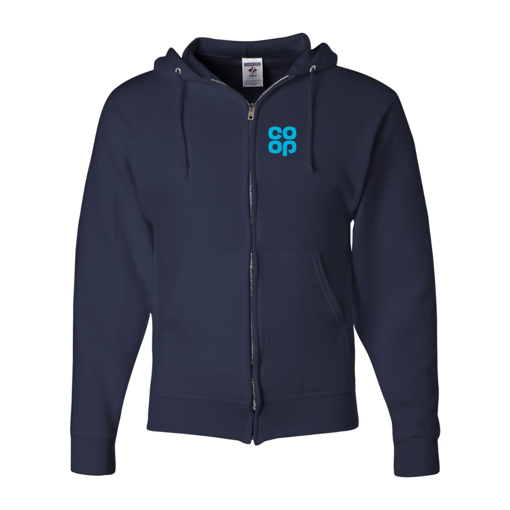 Men's CoOp JERZEES NuBlend Full-Zip Hooded Sweatshirt