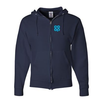 Men's CoOp JERZEES NuBlend Full-Zip Hooded Sweatshirt