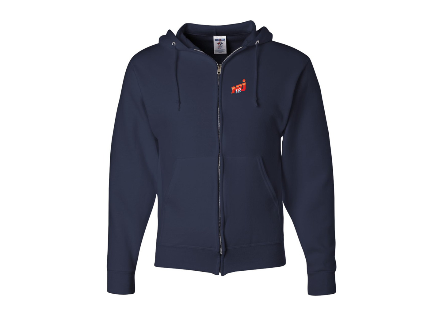 Men's NRJ 12 Logo JERZEES NuBlend Full-Zip Hooded Sweatshirt