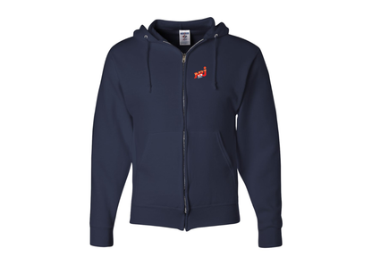 Men's NRJ 12 Logo JERZEES NuBlend Full-Zip Hooded Sweatshirt