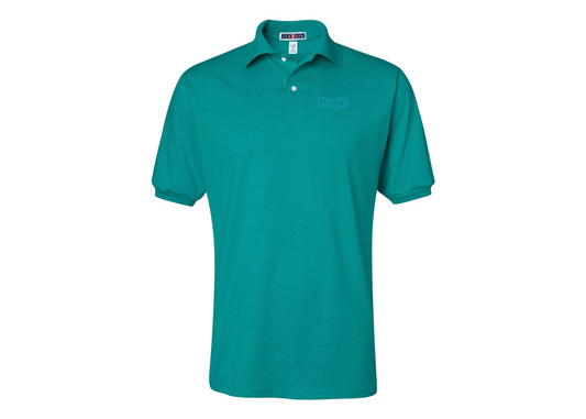 Men's People Magazine Logo JERZEES  SpotShield polo