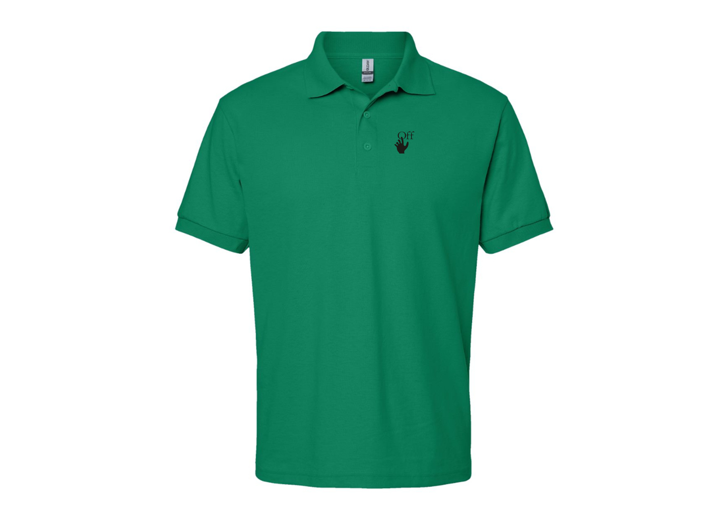 Men's Off-White Hand Gildan Dry Blend Jersey Polo