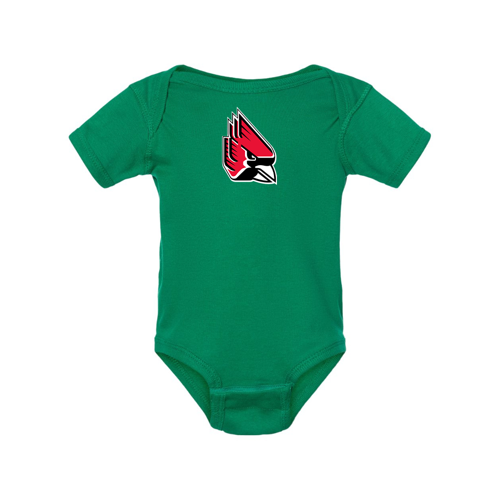 Ball State Cardinals  Rabbit Skins Infant Baby Rib Bodysuit