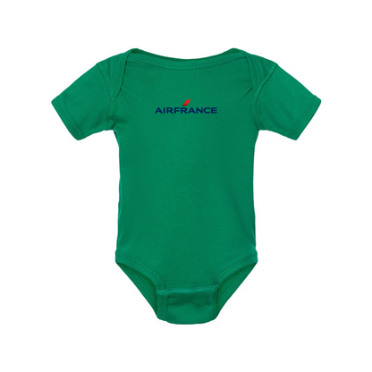 Air France Logo Rabbit Skins Infant Baby Rib Bodysuit