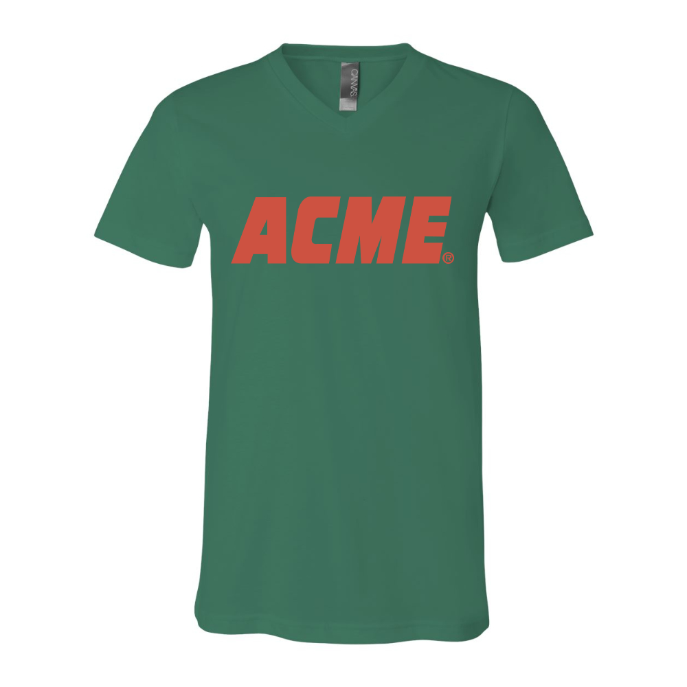 ACME Logo BELLA  CANVAS - Jersey V-Neck T-Shirt
