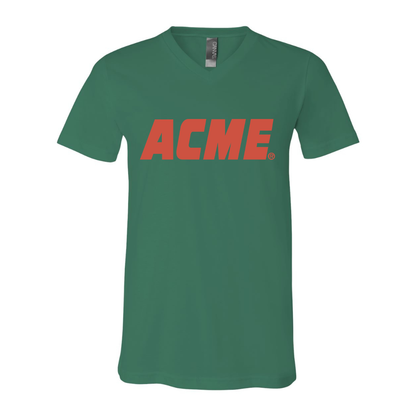 ACME Logo BELLA  CANVAS - Jersey V-Neck T-Shirt