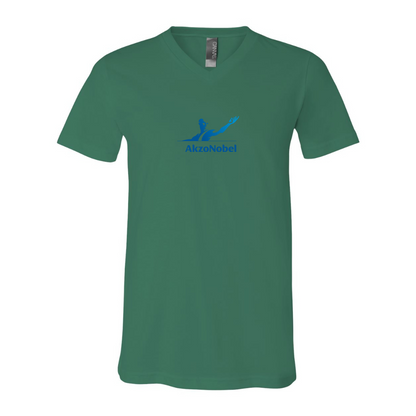 AkzoNobel Logo BELLA  CANVAS - Jersey V-Neck T-Shirt