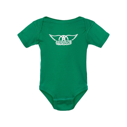 Aerosmith Logo  Rabbit Skins Infant Baby Rib Bodysuit