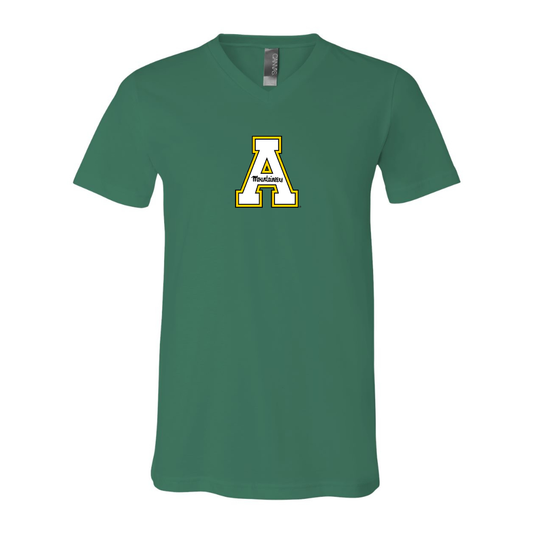 Appalachian State Mountaineers BELLA  CANVAS - Jersey V-Neck T-Shirt
