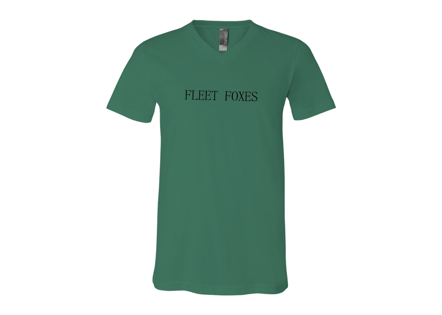 Fleet Foxes Logo BELLA  CANVAS - Jersey V-Neck T-Shirt