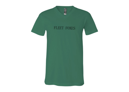 Fleet Foxes Logo BELLA  CANVAS - Jersey V-Neck T-Shirt
