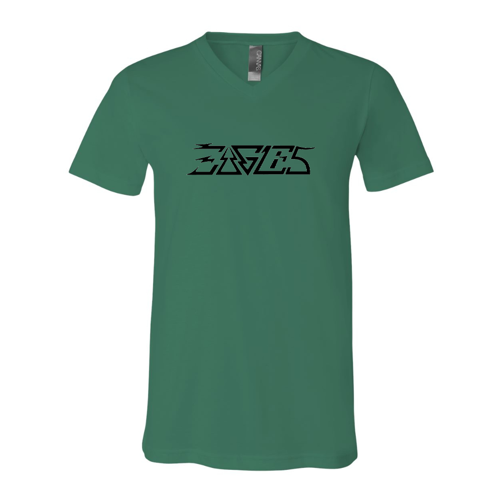 Eagles BELLA  CANVAS - Jersey V-Neck T-Shirt