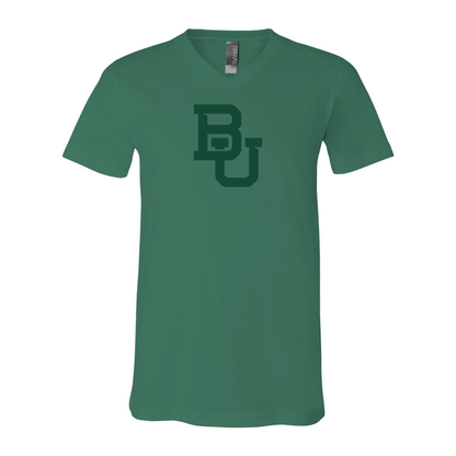 Baylor Bears  BELLA  CANVAS - Jersey V-Neck T-Shirt