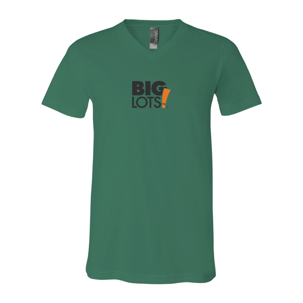 Big Lots Logo BELLA  CANVAS - Jersey V-Neck T-Shirt