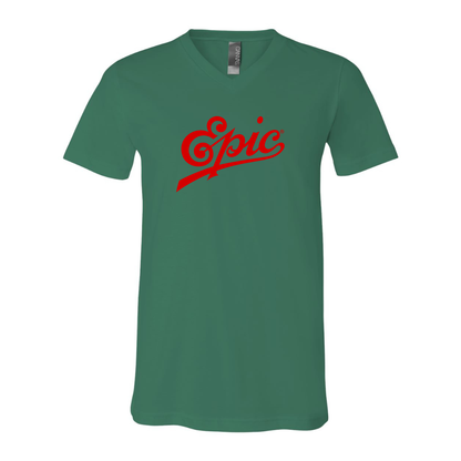 Epic Records BELLA  CANVAS - Jersey V-Neck T-Shirt