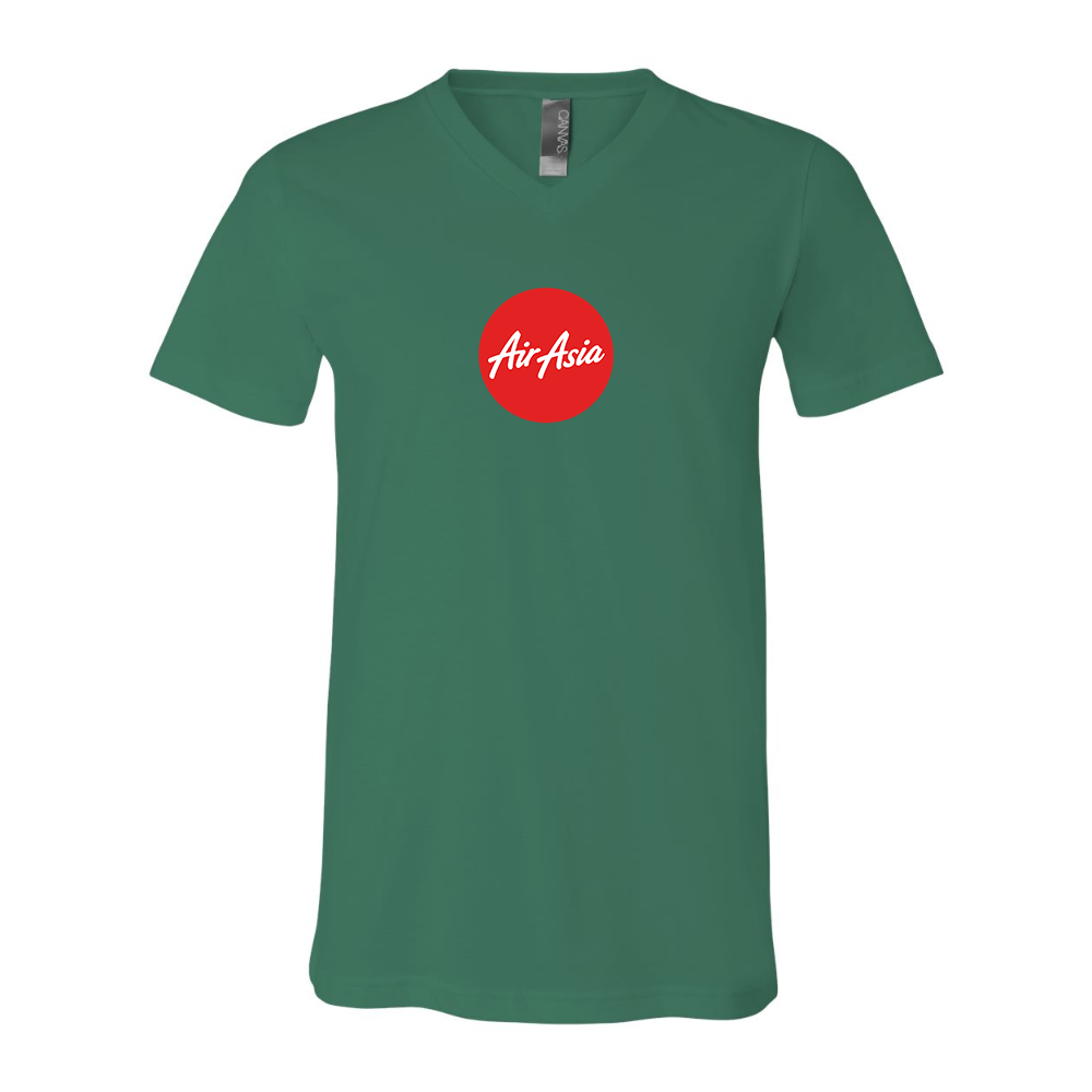 Air Asia Logo BELLA  CANVAS - Jersey V-Neck T-Shirt