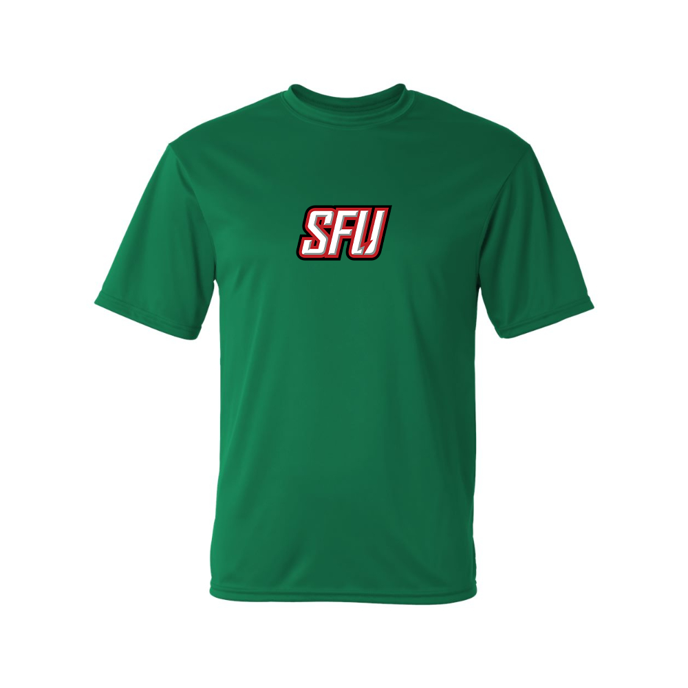 Men's Saint Francis Red Flash Logo Polyester T-Shirt