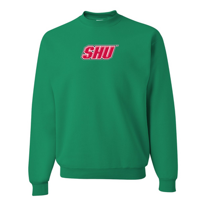 Men's Sacred Heart Pioneers Logo JERZEES NuBlend Crewneck Sweatshirt