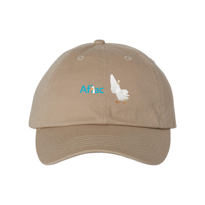 Aflac Logo and Duck Valucap Adult Bio-Washed Classic Dad Hat