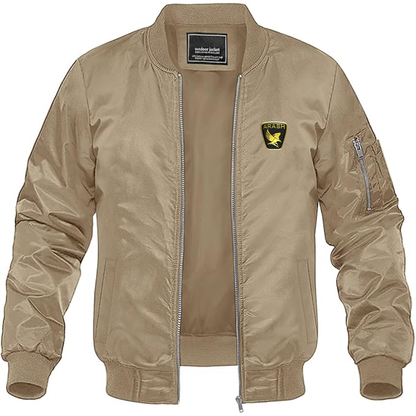 Men's Arash Logo Lightweight Bomber Jacket Windbreaker Softshell Varsity Jacket Coat