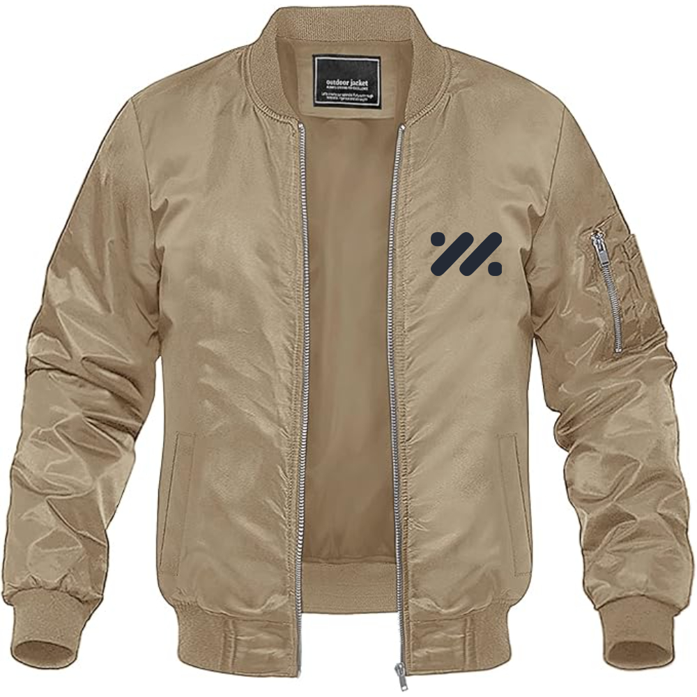 Men's IM Motors Logo Lightweight Bomber Jacket Windbreaker Softshell Varsity Jacket Coat