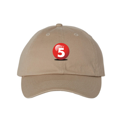 ABC TV5 Logo  Valucap Adult Bio-Washed Classic Dad Hat