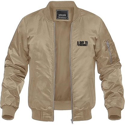 Men's A Day to Remember  Logo Lightweight Bomber Jacket Windbreaker Softshell Varsity Jacket Coat
