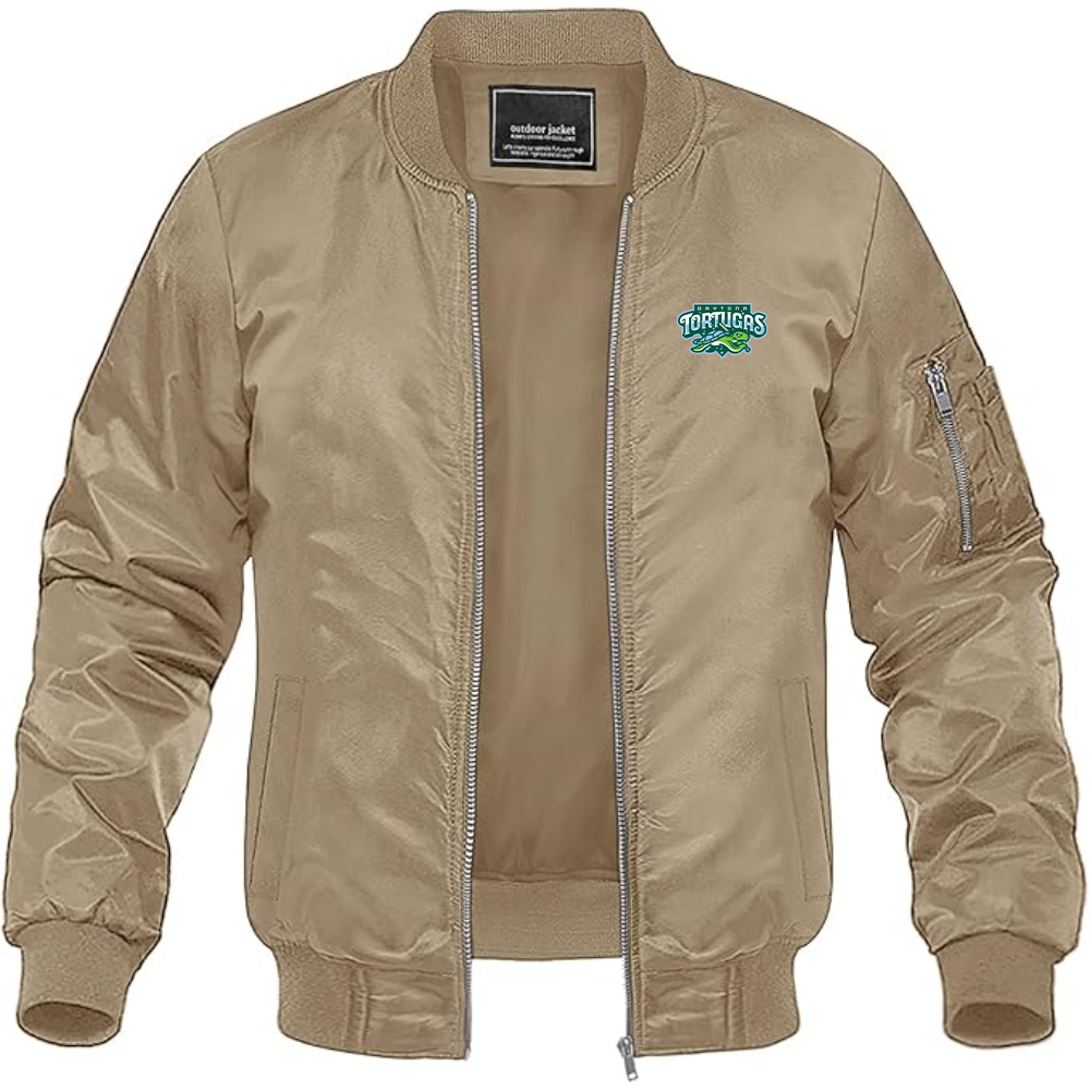 Men's Daytona Tortugas Logo Lightweight Bomber Jacket Windbreaker Softshell Varsity Jacket Coat