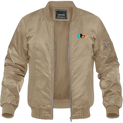 Men's Itv  Lightweight Bomber Jacket Windbreaker Softshell Varsity Jacket Coat