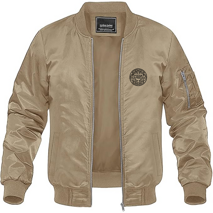 Men's Pizza Express Logo Lightweight Bomber Jacket Windbreaker Softshell Varsity Jacket Coat