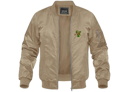 Men's Vermont Catamounts Lightweight Bomber Jacket Windbreaker Softshell Varsity Jacket Coat