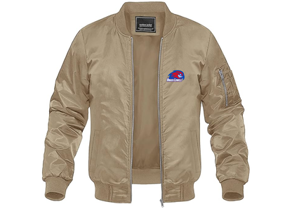 Men's UMass Lowell River Hawks Lightweight Bomber Jacket Windbreaker Softshell Varsity Jacket Coat
