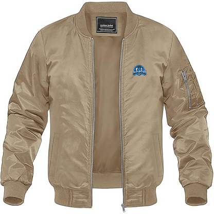 Men's Saint Peters Peacocks Logo Lightweight Bomber Jacket Windbreaker Softshell Varsity Jacket Coat