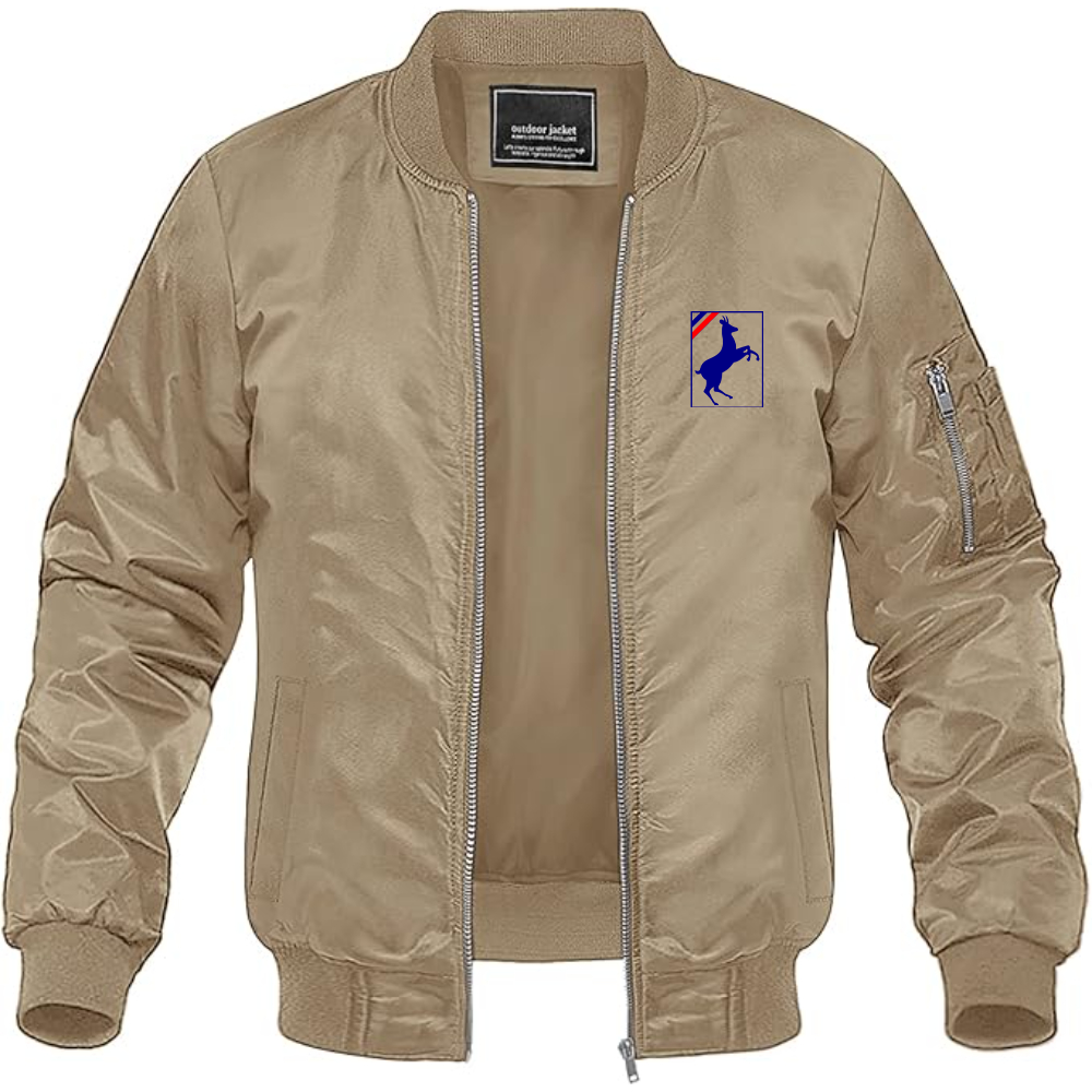 Men's Auverland Logo Lightweight Bomber Jacket Windbreaker Softshell Varsity Jacket Coat