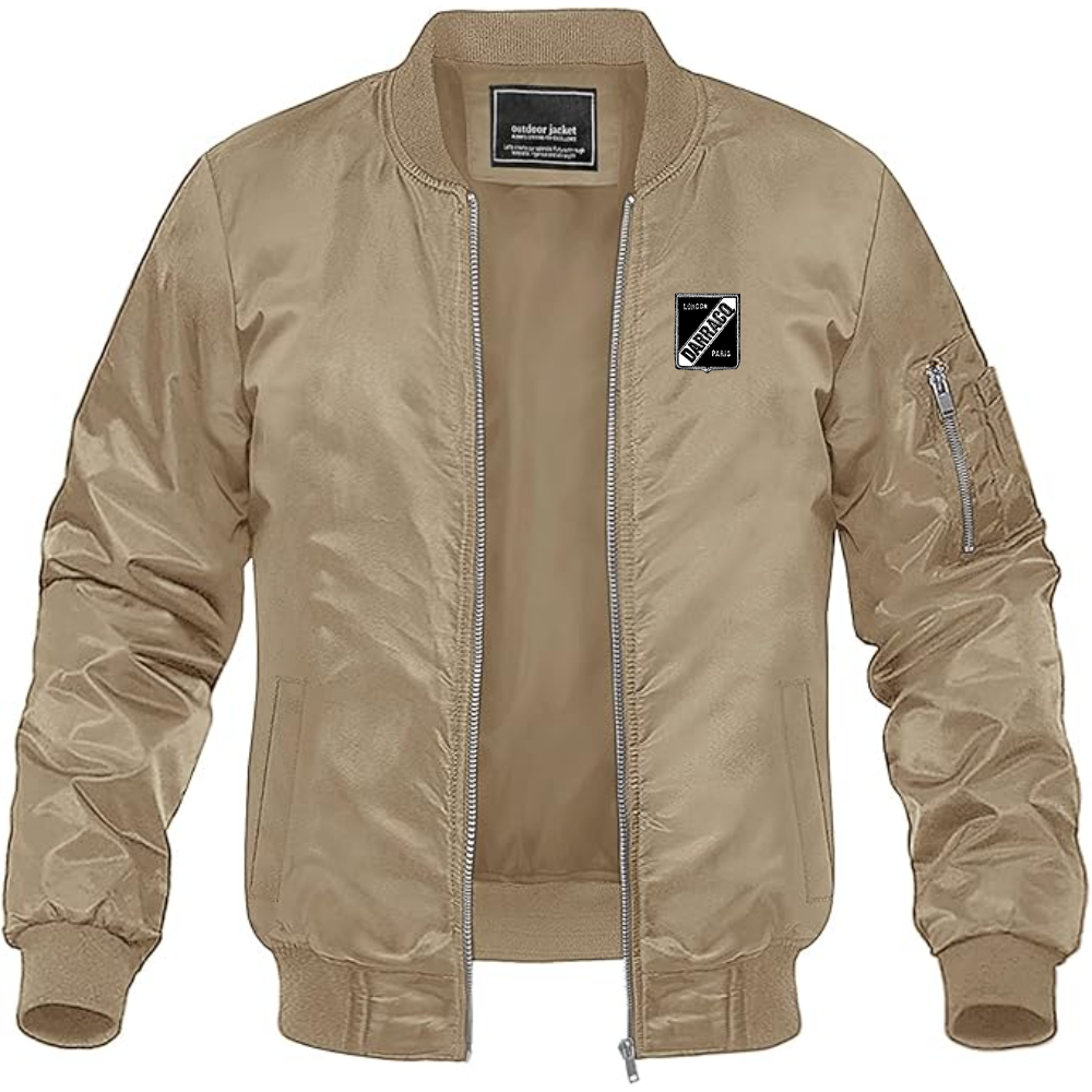 Men's Darracq Logo Lightweight Bomber Jacket Windbreaker Softshell Varsity Jacket Coat