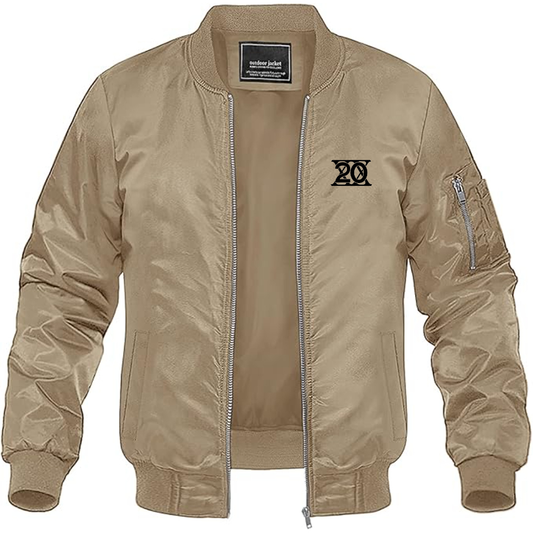 Men's Twentieth Century Motor Car Corporation Logo Lightweight Bomber Jacket Windbreaker Softshell Varsity Jacket Coat