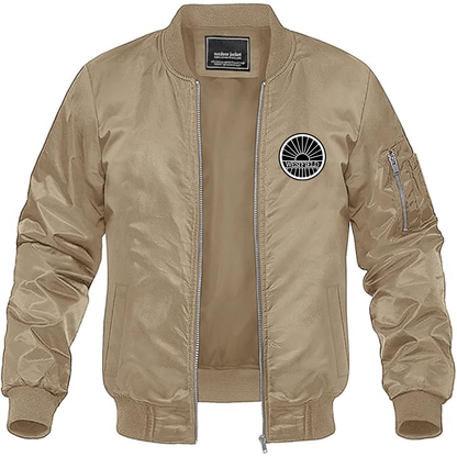 Men's Westfield-logo Lightweight Bomber Jacket Windbreaker Softshell Varsity Jacket Coat