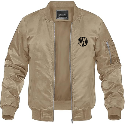 Men's Mills Extreme Vehicles Logo Lightweight Bomber Jacket Windbreaker Softshell Varsity Jacket Coat