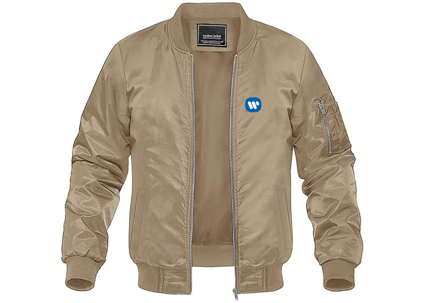 Men's WMG Lightweight Bomber Jacket Windbreaker Softshell Varsity Jacket Coat