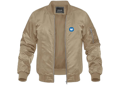 Men's WMG Lightweight Bomber Jacket Windbreaker Softshell Varsity Jacket Coat
