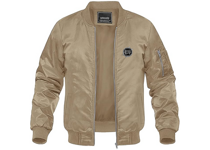 Men's When Rivers Meet Lightweight Bomber Jacket Windbreaker Softshell Varsity Jacket Coat