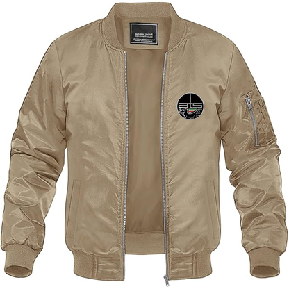 Men's Automobili Turismo e Sport Logo Lightweight Bomber Jacket Windbreaker Softshell Varsity Jacket Coat