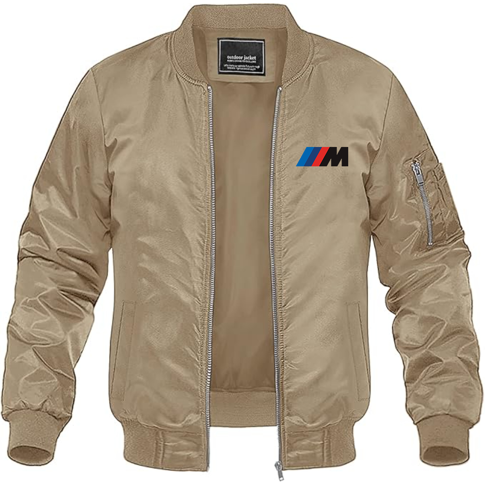 BMW M Logo Lightweight Bomber Jacket Windbreaker Softshell Varsity Jacket Coat (Copy)