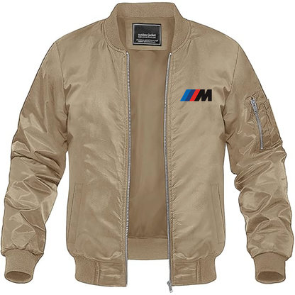 BMW M Logo Lightweight Bomber Jacket Windbreaker Softshell Varsity Jacket Coat (Copy)