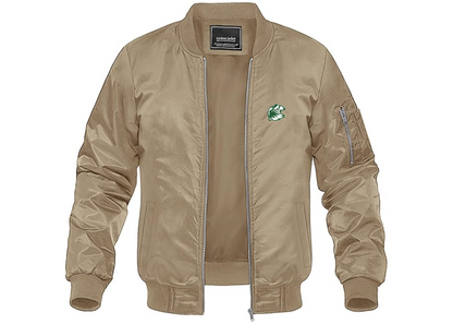 Men's Utah Valley Wolverines Lightweight Bomber Jacket Windbreaker Softshell Varsity Jacket Coat