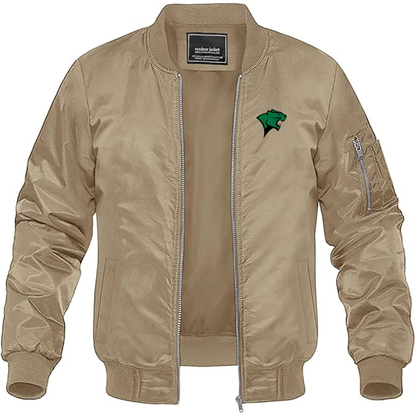 Men's Chicago State Cougars   Lightweight Bomber Jacket Windbreaker Softshell Varsity Jacket Coat