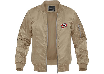 Men's Western Kentucky Hilltoppers Lightweight Bomber Jacket Windbreaker Softshell Varsity Jacket Coat